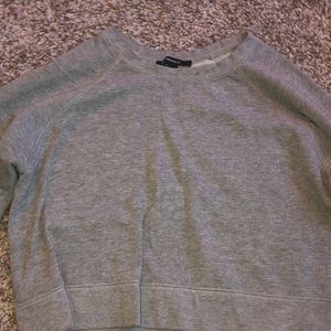 cropped long sleeve shirt